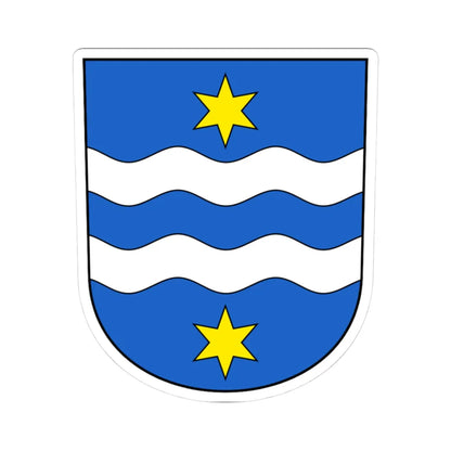 Nesslau-blazon (Switzerland) (Coat of Arms) STICKER Vinyl Kiss-Cut Decal 3 Inch White - The Sticker Space