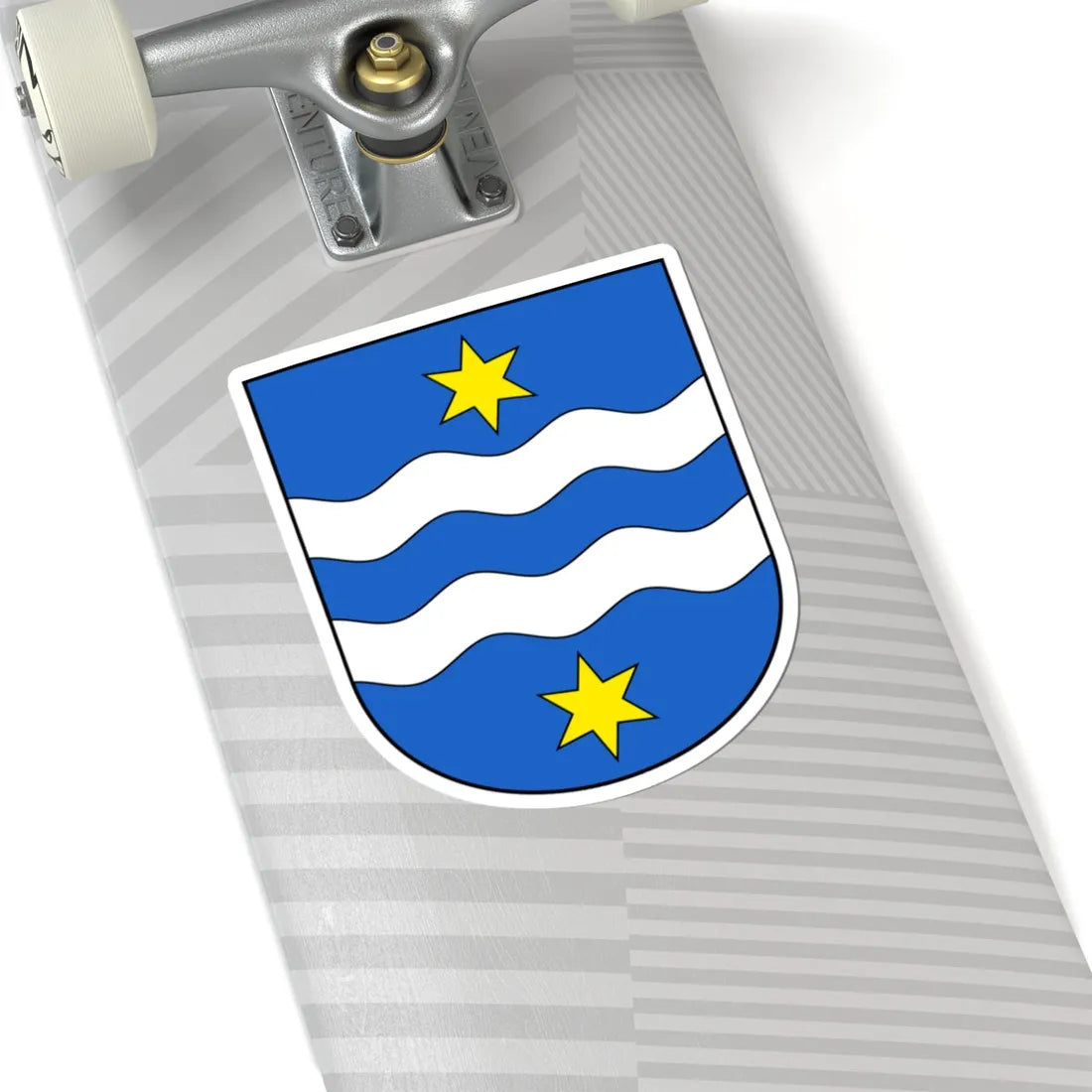 Nesslau-blazon (Switzerland) (Coat of Arms) STICKER Vinyl Kiss-Cut Decal - The Sticker Space