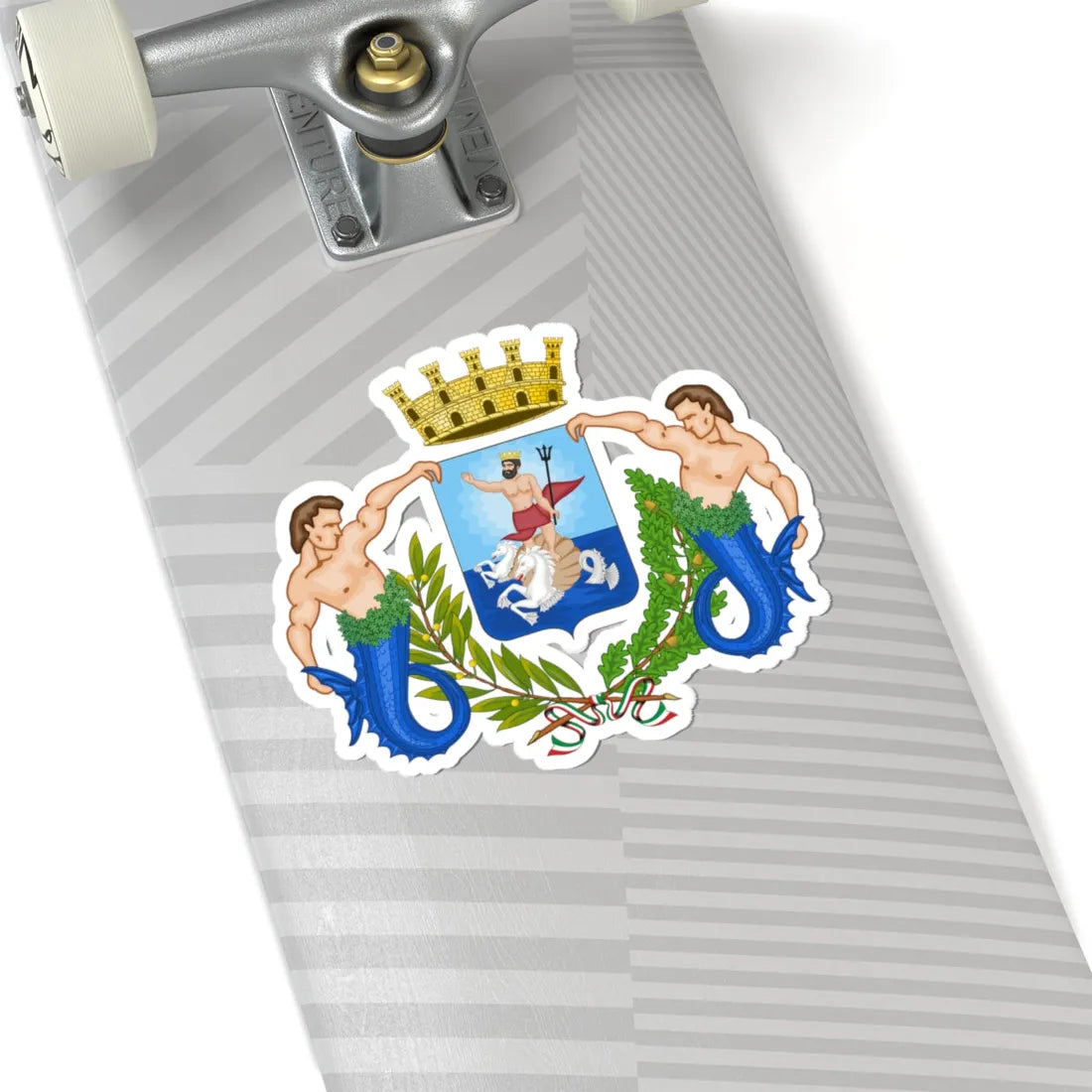 Nettuno Italia-Stemma (Italy) (Coat of Arms) STICKER Vinyl Kiss-Cut Decal - The Sticker Space