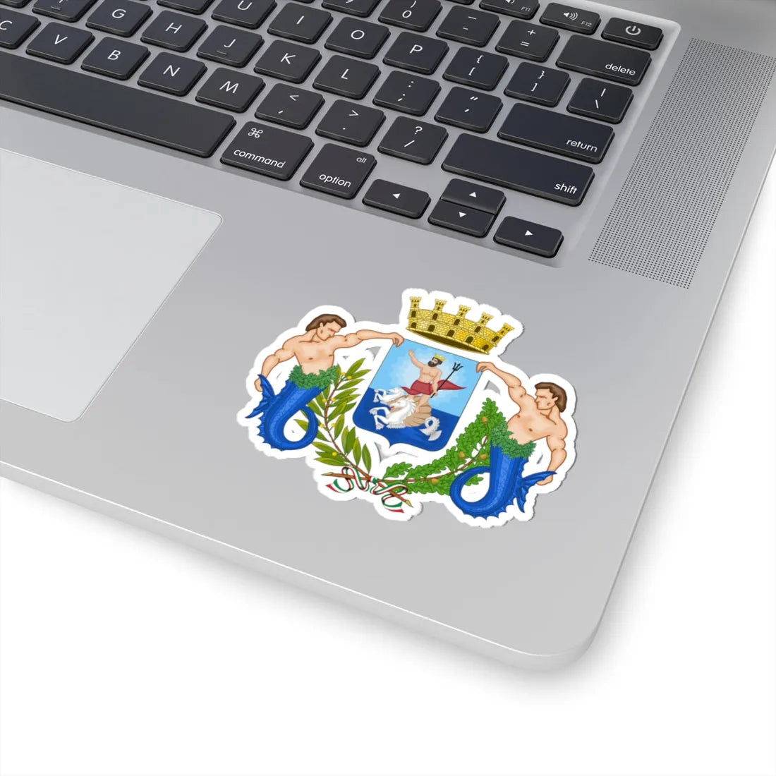 Nettuno Italia-Stemma (Italy) (Coat of Arms) STICKER Vinyl Kiss-Cut Decal - The Sticker Space