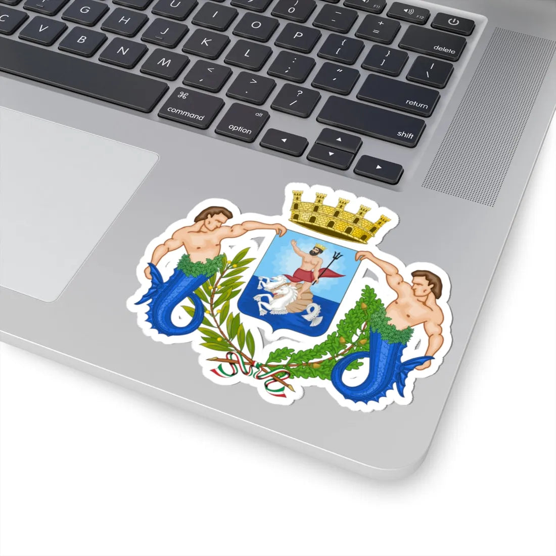 Nettuno Italia-Stemma (Italy) (Coat of Arms) STICKER Vinyl Kiss-Cut Decal - The Sticker Space