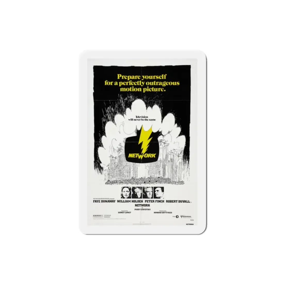 Network 1976 Movie Poster Refrigerator Magnet 2 Inch - The Sticker Space