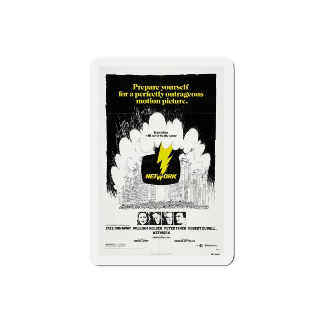 Network 1976 Movie Poster Refrigerator Magnet - The Sticker Space