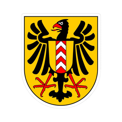 Neuchatel city coat of arms (Switzerland) (Coat of Arms) STICKER Vinyl Kiss-Cut Decal 3 Inch White - The Sticker Space