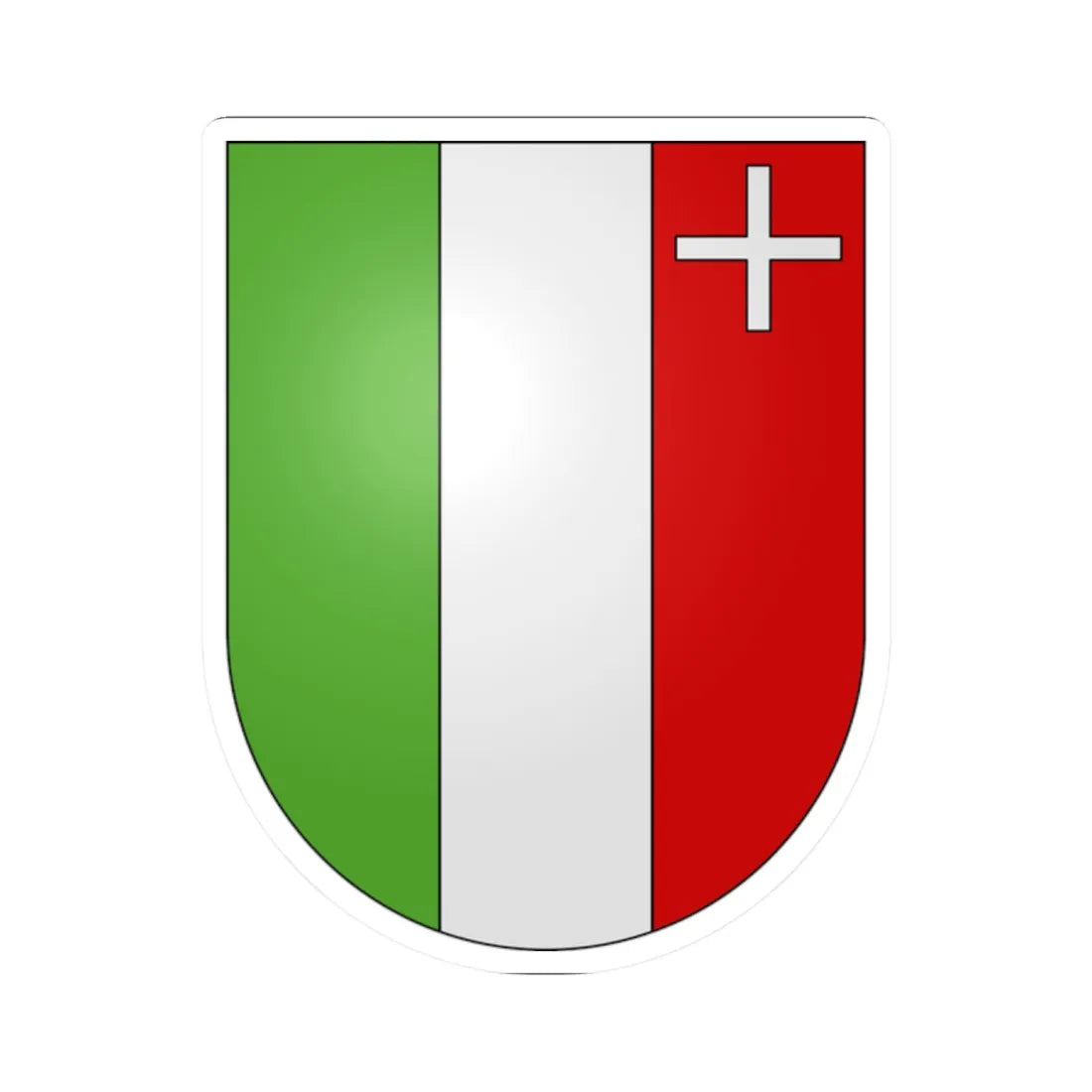 Neuchatel-coat of arms (Switzerland) (Coat of Arms) STICKER Vinyl Kiss-Cut Decal 2 Inch White - The Sticker Space