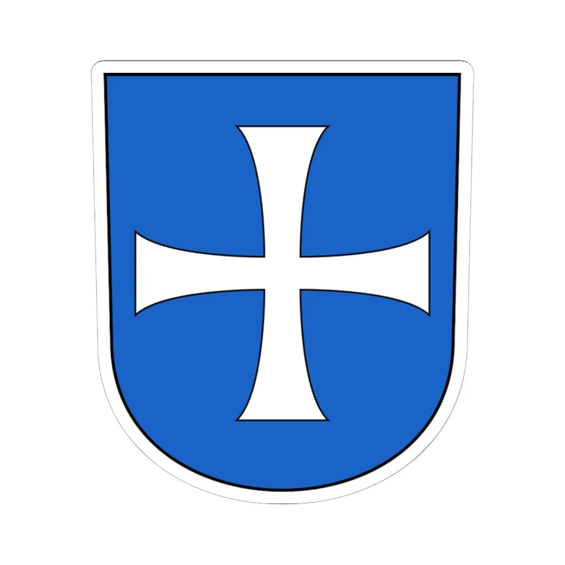 Neuendorf SO-blazon (Switzerland) (Coat of Arms) STICKER Vinyl Kiss-Cut Decal 6 Inch White - The Sticker Space