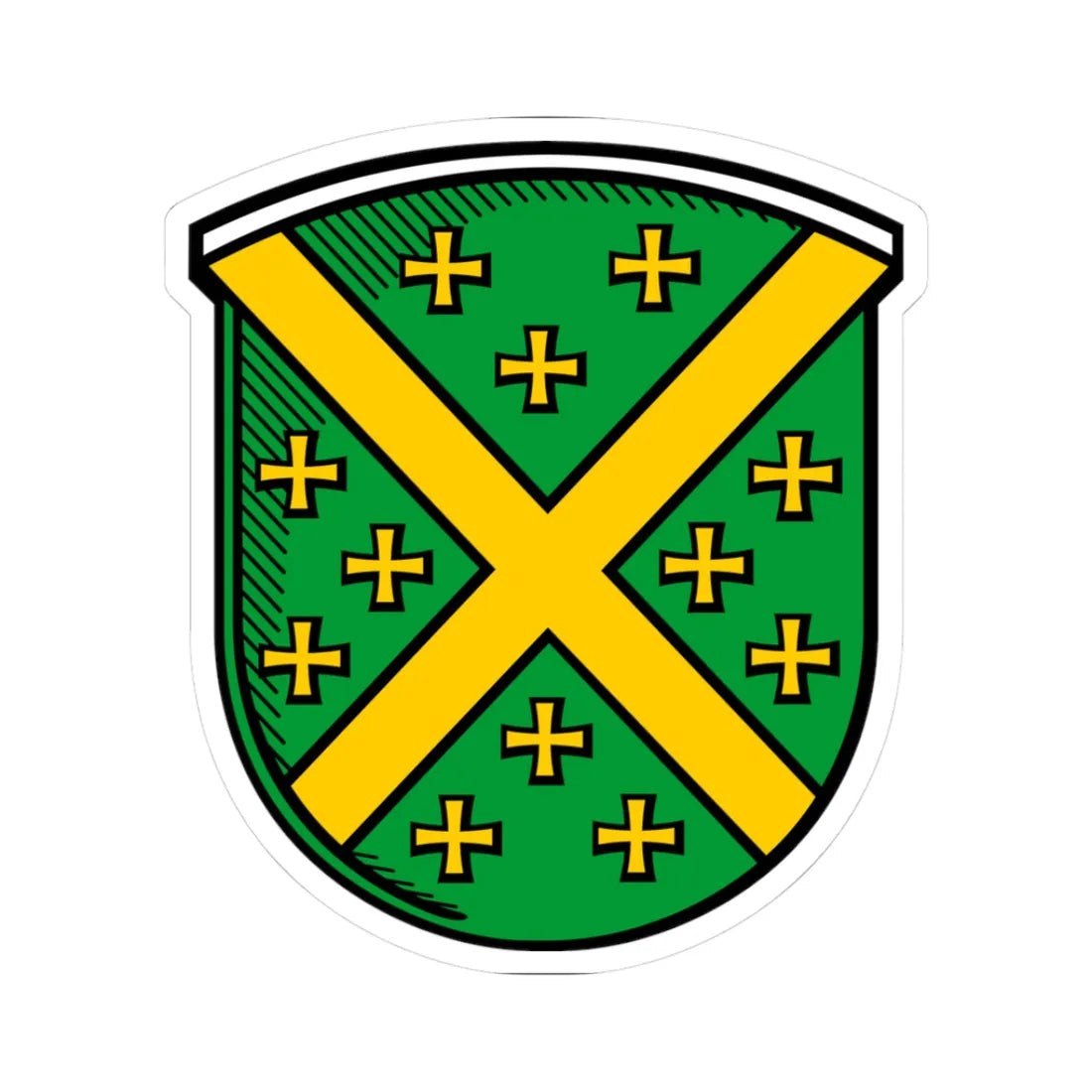 Neues Wappen Merenberg (Germany) (Coat of Arms) STICKER Vinyl Kiss-Cut Decal 3 Inch White - The Sticker Space