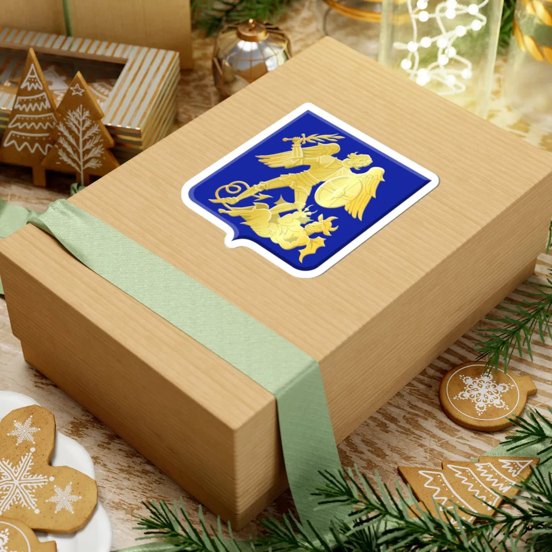 Neufchâteau wapen (Belgium) (Coat of Arms) STICKER Vinyl Kiss-Cut Decal - The Sticker Space