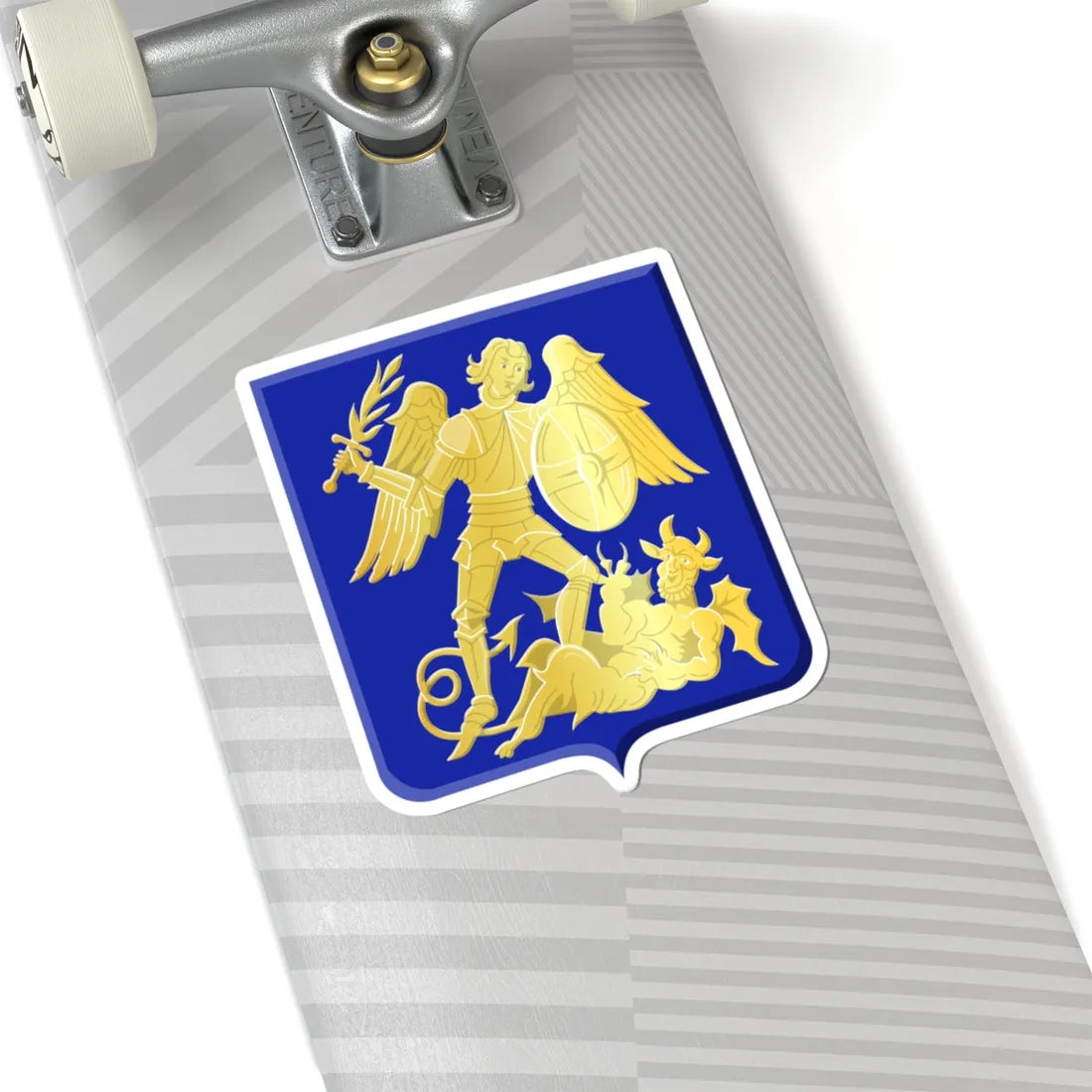 Neufchâteau wapen (Belgium) (Coat of Arms) STICKER Vinyl Kiss-Cut Decal - The Sticker Space