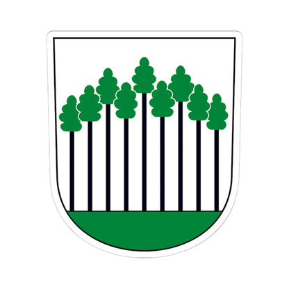 Neunforn-blazon (Switzerland) (Coat of Arms) STICKER Vinyl Kiss-Cut Decal 6 Inch White - The Sticker Space