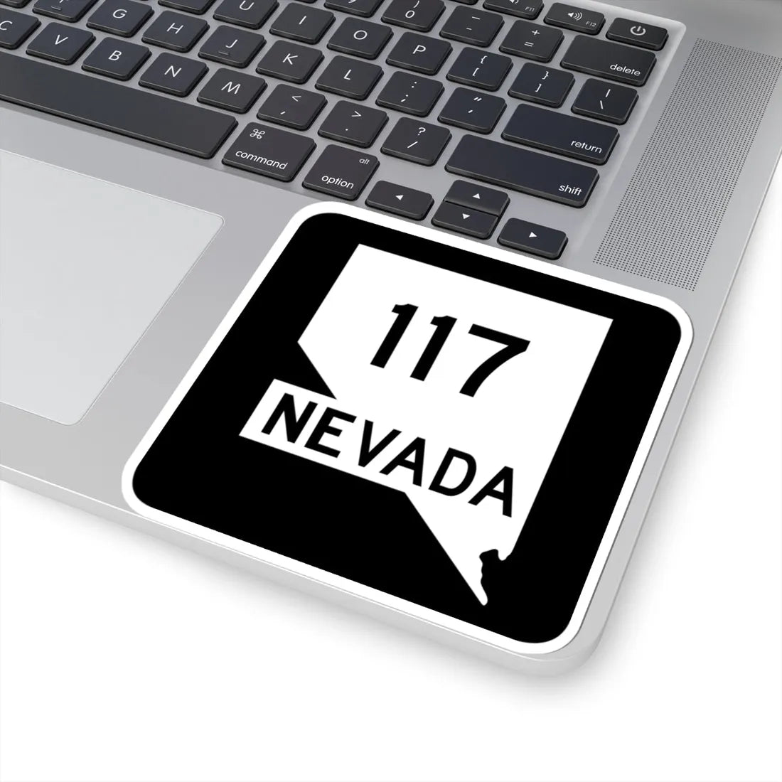 Nevada 117 (Nevada) (Road Sign) STICKER Vinyl Kiss-Cut Decal - The Sticker Space