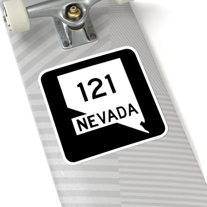 Nevada 121 (Nevada) (Road Sign) STICKER Vinyl Kiss-Cut Decal - The Sticker Space