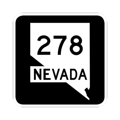 Nevada 278 (Nevada) (Road Sign) STICKER Vinyl Kiss-Cut Decal 2 Inch White - The Sticker Space