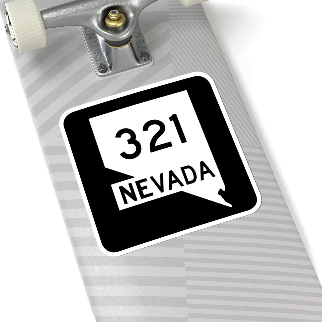 Nevada 321 (Nevada) (Road Sign) STICKER Vinyl Kiss-Cut Decal - The Sticker Space