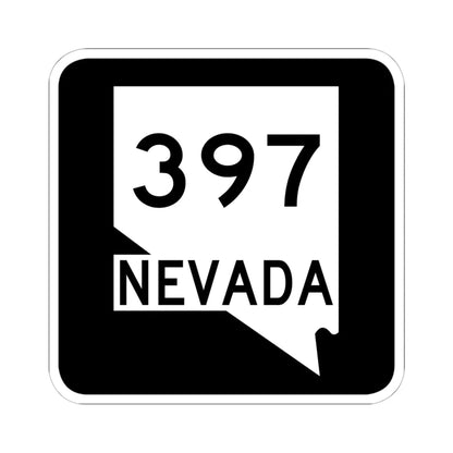 Nevada 397 (Nevada) (Road Sign) STICKER Vinyl Kiss-Cut Decal 6 Inch White - The Sticker Space
