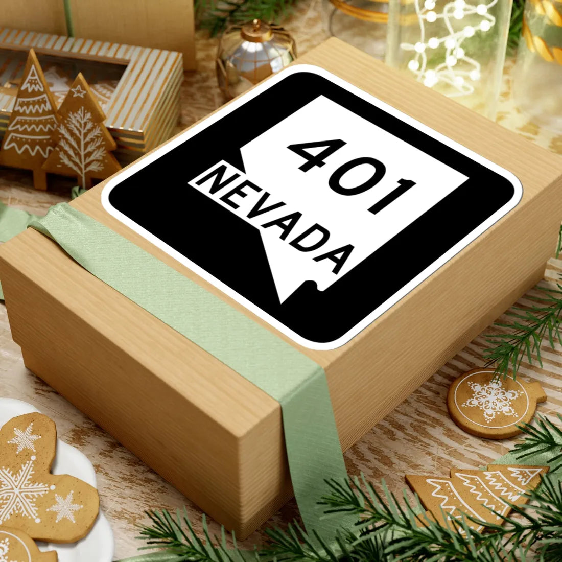 Nevada 401 (Nevada) (Road Sign) STICKER Vinyl Kiss-Cut Decal - The Sticker Space