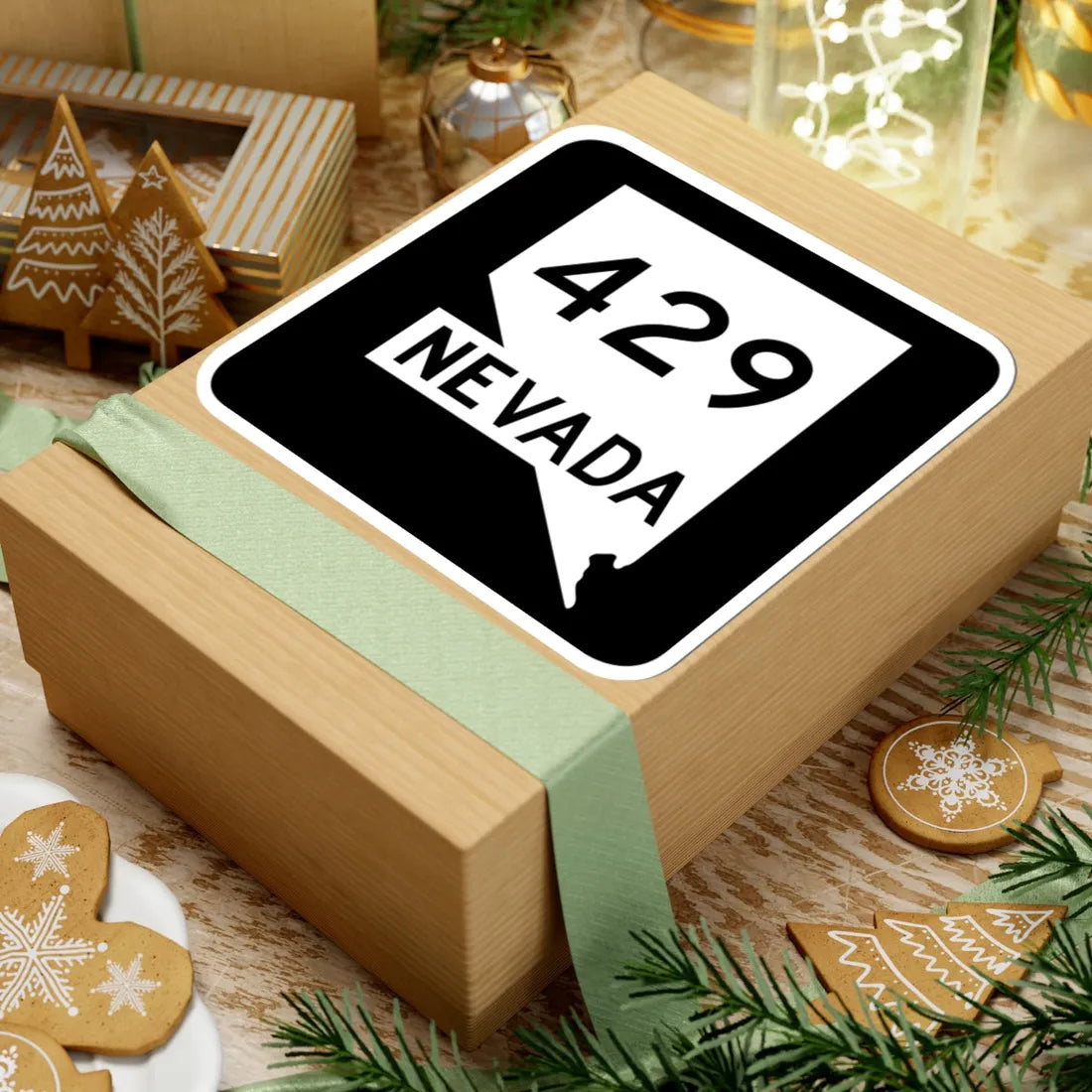 Nevada 429 (Nevada) (Road Sign) STICKER Vinyl Kiss-Cut Decal - The Sticker Space