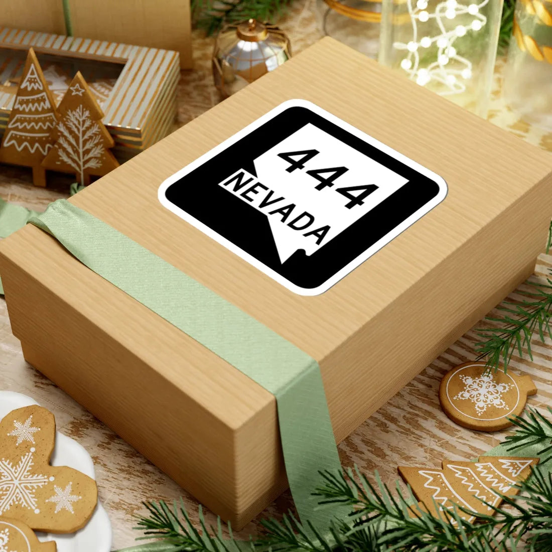 Nevada 444 (Nevada) (Road Sign) STICKER Vinyl Kiss-Cut Decal - The Sticker Space