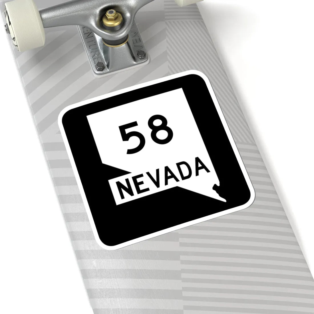 Nevada 58 (Nevada) (Road Sign) STICKER Vinyl Kiss-Cut Decal - The Sticker Space