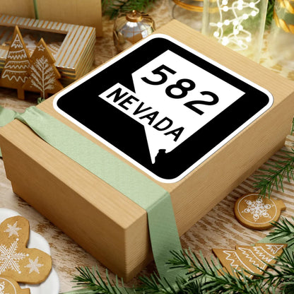 Nevada 582 (Nevada) (Road Sign) STICKER Vinyl Kiss-Cut Decal - The Sticker Space