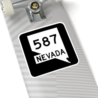 Nevada 587 (Nevada) (Road Sign) STICKER Vinyl Kiss-Cut Decal - The Sticker Space