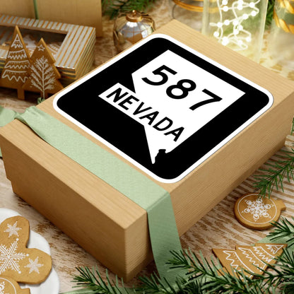 Nevada 587 (Nevada) (Road Sign) STICKER Vinyl Kiss-Cut Decal - The Sticker Space