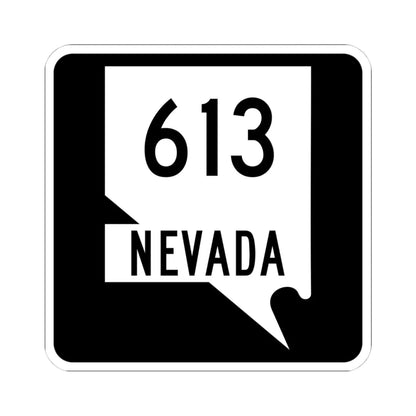 Nevada 613 (Nevada) (Road Sign) STICKER Vinyl Kiss-Cut Decal 4 Inch White - The Sticker Space