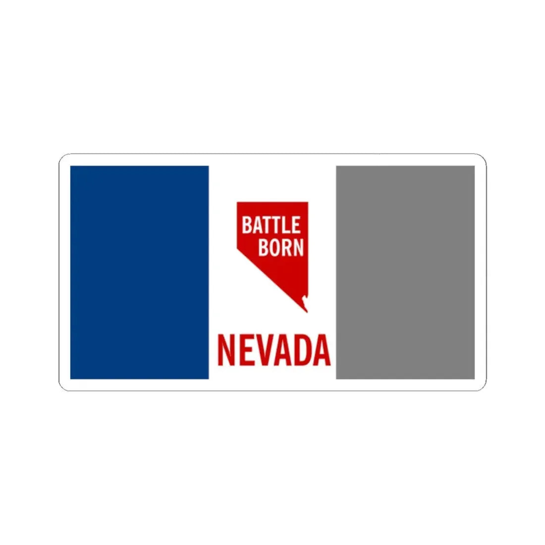 Nevada Flag Proposed 1953 (United States) STICKER Vinyl Kiss-Cut Decal 2 Inch White - The Sticker Space