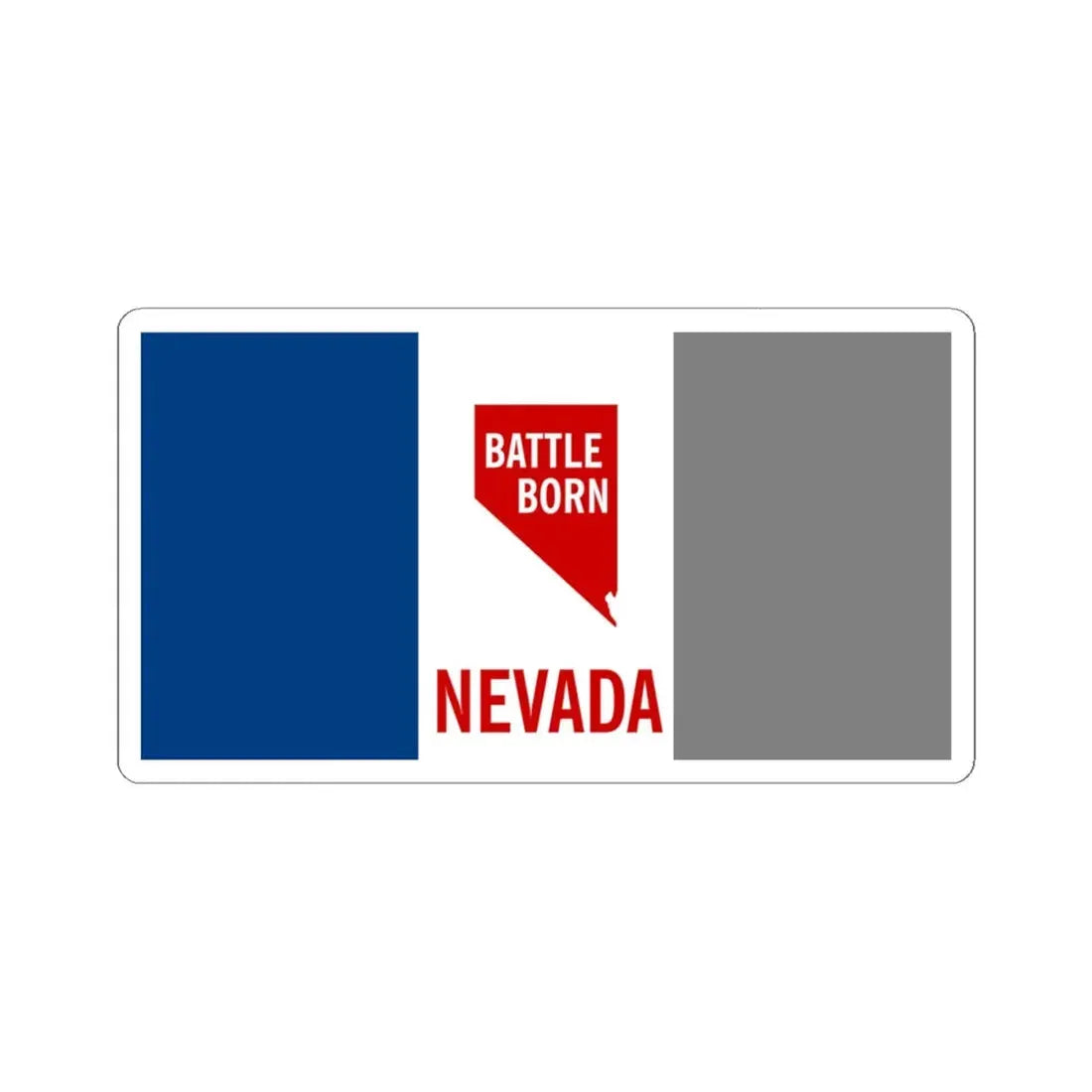 Nevada Flag Proposed 1953 (United States) STICKER Vinyl Kiss-Cut Decal 4 Inch White - The Sticker Space