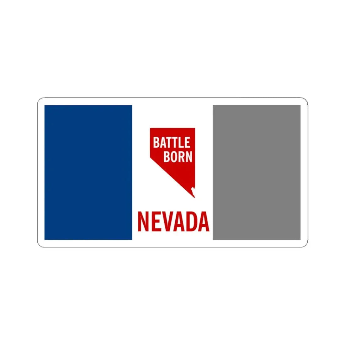 Nevada Flag Proposed 1953 (United States) STICKER Vinyl Kiss-Cut Decal 6 Inch White - The Sticker Space