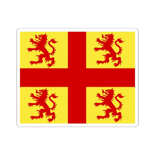 Nevele vlag (Belgium) STICKER Vinyl Kiss-Cut Decal 2 Inch White - The Sticker Space