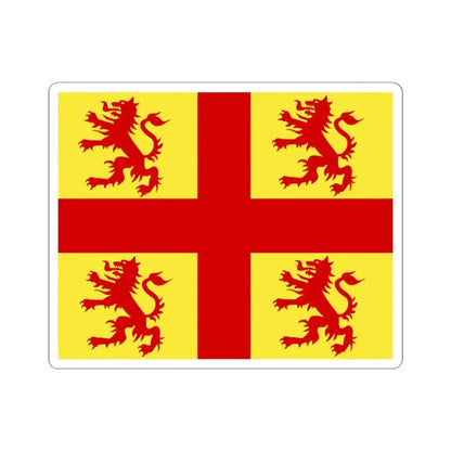 Nevele vlag (Belgium) STICKER Vinyl Kiss-Cut Decal 3 Inch White - The Sticker Space