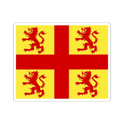 Nevele vlag (Belgium) STICKER Vinyl Kiss-Cut Decal 4 Inch White - The Sticker Space