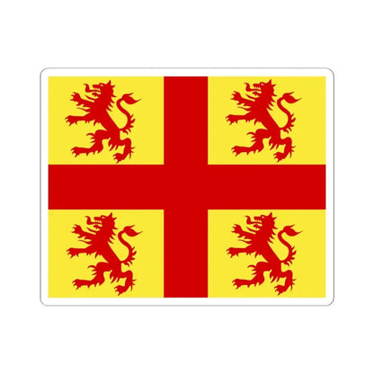 Nevele vlag (Belgium) STICKER Vinyl Kiss-Cut Decal 6 Inch White - The Sticker Space