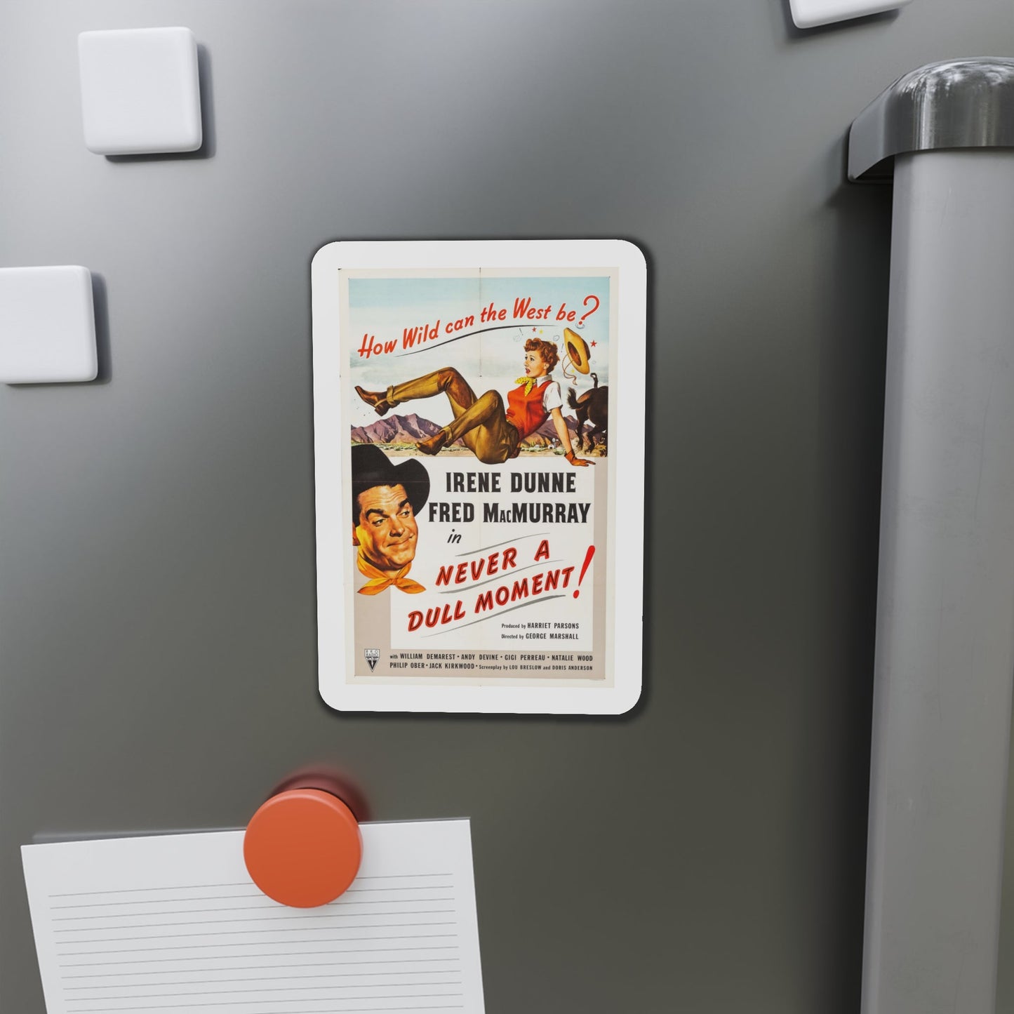 Never a Dull Moment 1950 Movie Poster Die-Cut Magnet-The Sticker Space