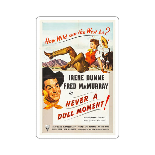 Never a Dull Moment 1950 Movie Poster STICKER Vinyl Die-Cut Decal-6 Inch-The Sticker Space