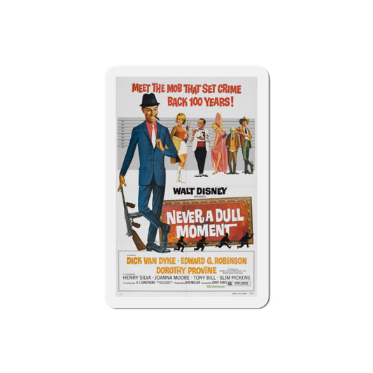 Never a Dull Moment 1968 Movie Poster Die-Cut Magnet-2 Inch-The Sticker Space