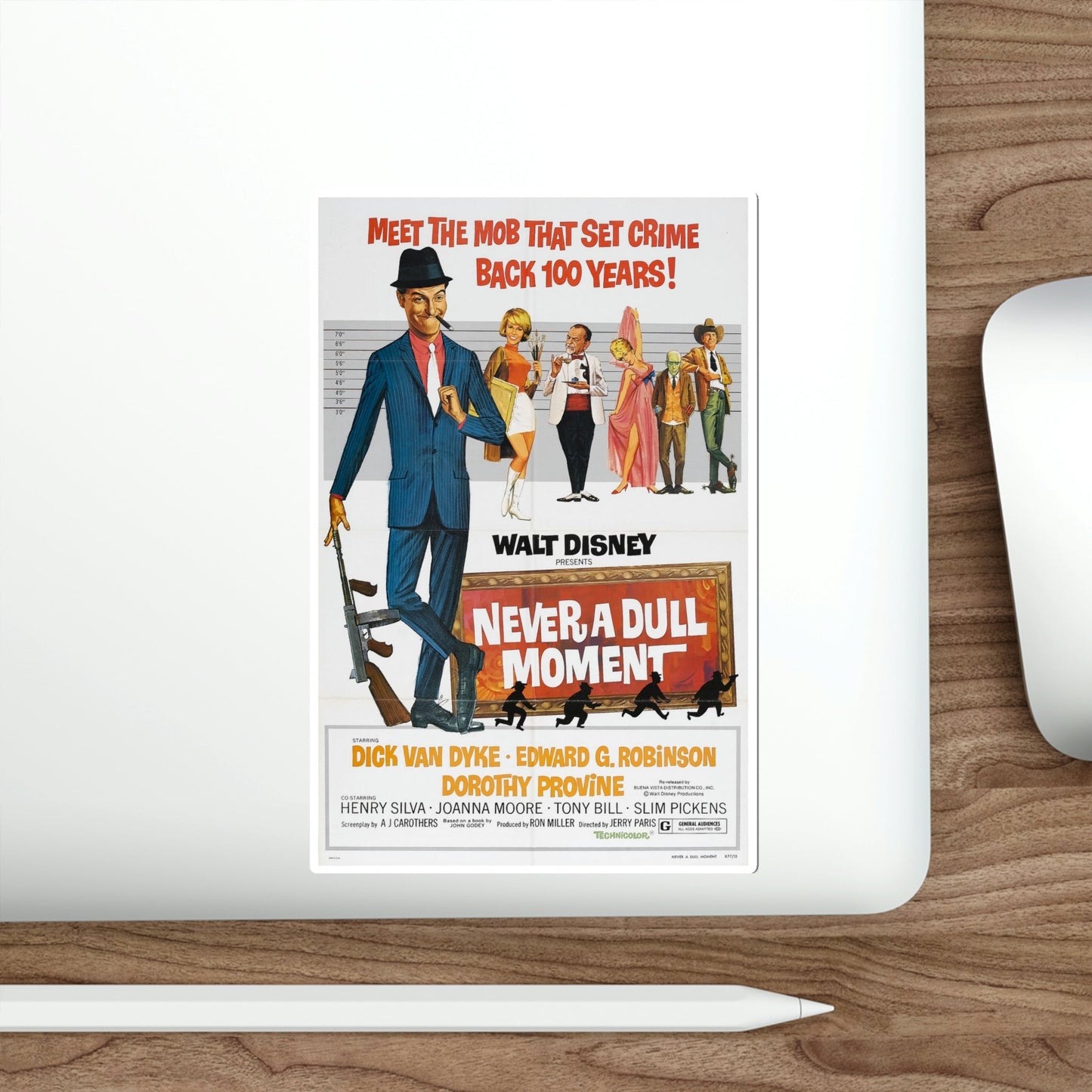 Never a Dull Moment 1968 Movie Poster STICKER Vinyl Die-Cut Decal-The Sticker Space