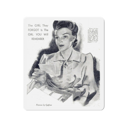 Never a One for Her (2), Woman and Home (British), September 1943 (Magazine Illustration) Refrigerator Magnet-2" x 2"-The Sticker Space