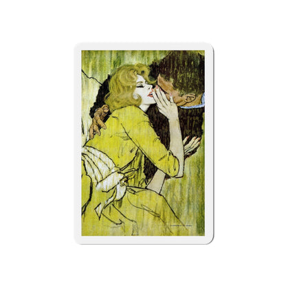 Never Alone Again, Redbook, April 1961 (Magazine Illustration) Refrigerator Magnet-5" x 5"-The Sticker Space