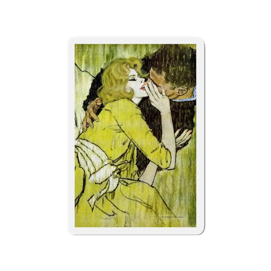 Never Alone Again, Redbook, April 1961 (Magazine Illustration) Refrigerator Magnet - The Sticker Space