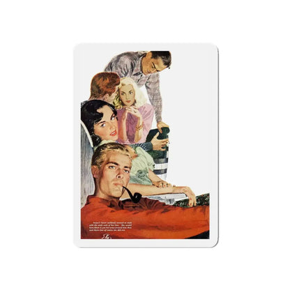 Never Another Love (Pt. 3), Redbook, December 1948 (Magazine Illustration) Refrigerator Magnet - The Sticker Space