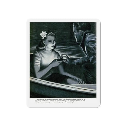 Never Be Sorry, Redbook, April 1944 (Magazine Illustration) Refrigerator Magnet 5 Inch - The Sticker Space