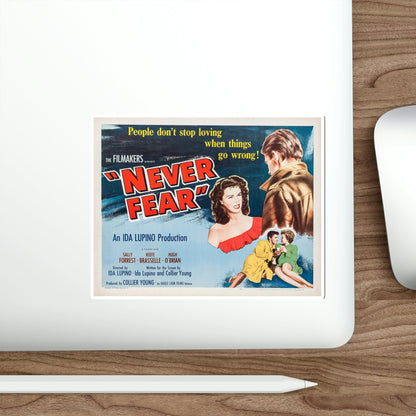 Never Fear 1950 Movie Poster STICKER Vinyl Die-Cut Decal-The Sticker Space