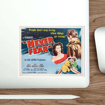 Never Fear 1950 Movie Poster STICKER Vinyl Die-Cut Decal-The Sticker Space