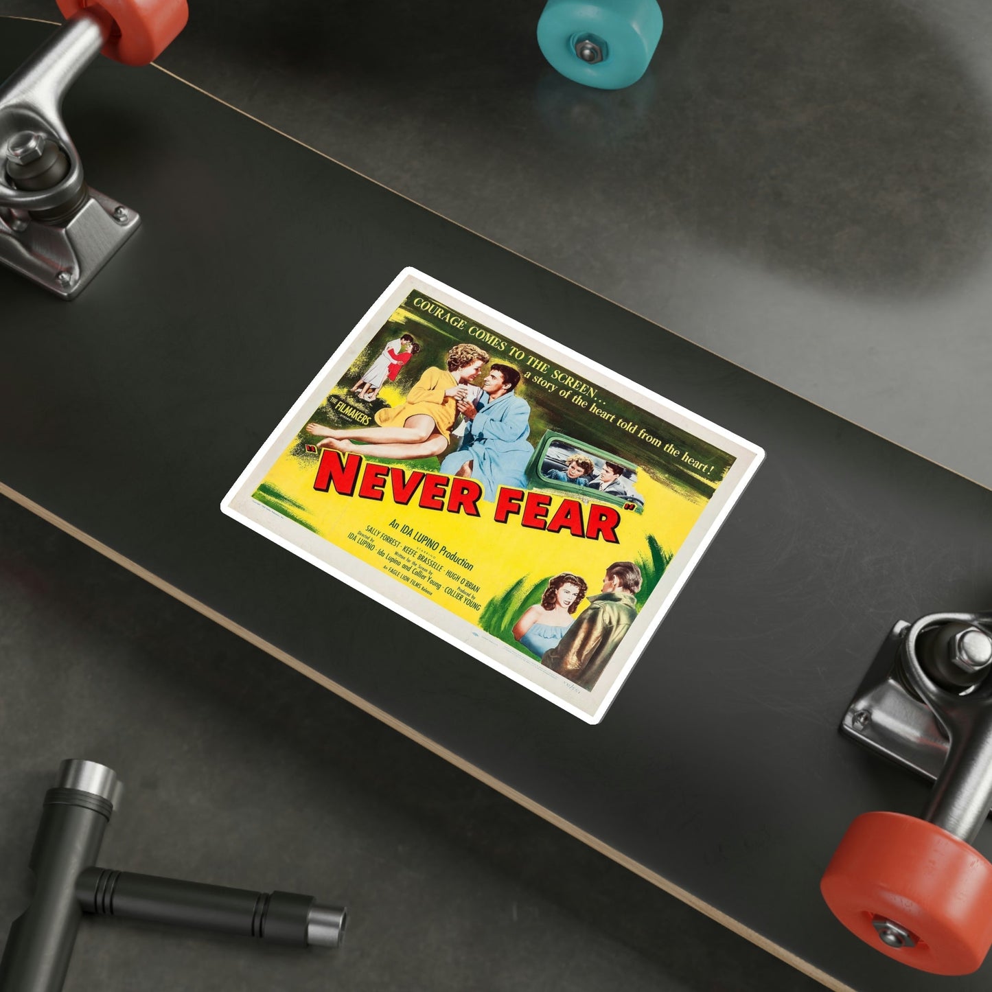 Never Fear 1950 v2 Movie Poster STICKER Vinyl Die-Cut Decal-The Sticker Space