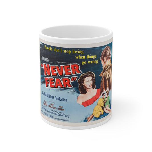 Never Fear 1950 v2 Movie Poster - White Coffee Cup 11oz-11oz-The Sticker Space