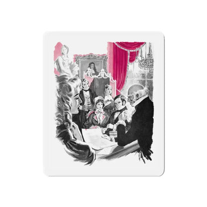 Never Look Back by Robert Blake (4), Woman's Illustrated magazine, 1958 (Magazine Illustration) Refrigerator Magnet 6 Inch - The Sticker Space