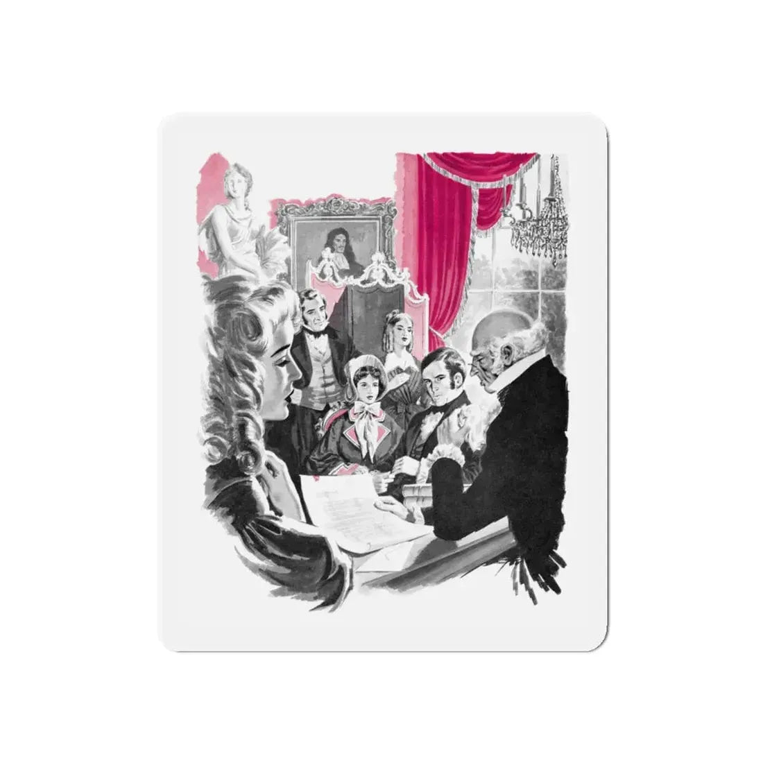 Never Look Back by Robert Blake (4), Woman's Illustrated magazine, 1958 (Magazine Illustration) Refrigerator Magnet - The Sticker Space