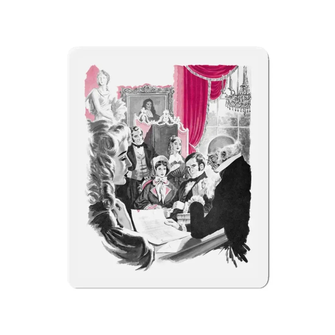 Never Look Back by Robert Blake (4), Woman's Illustrated magazine, 1958 (Magazine Illustration) Refrigerator Magnet - The Sticker Space